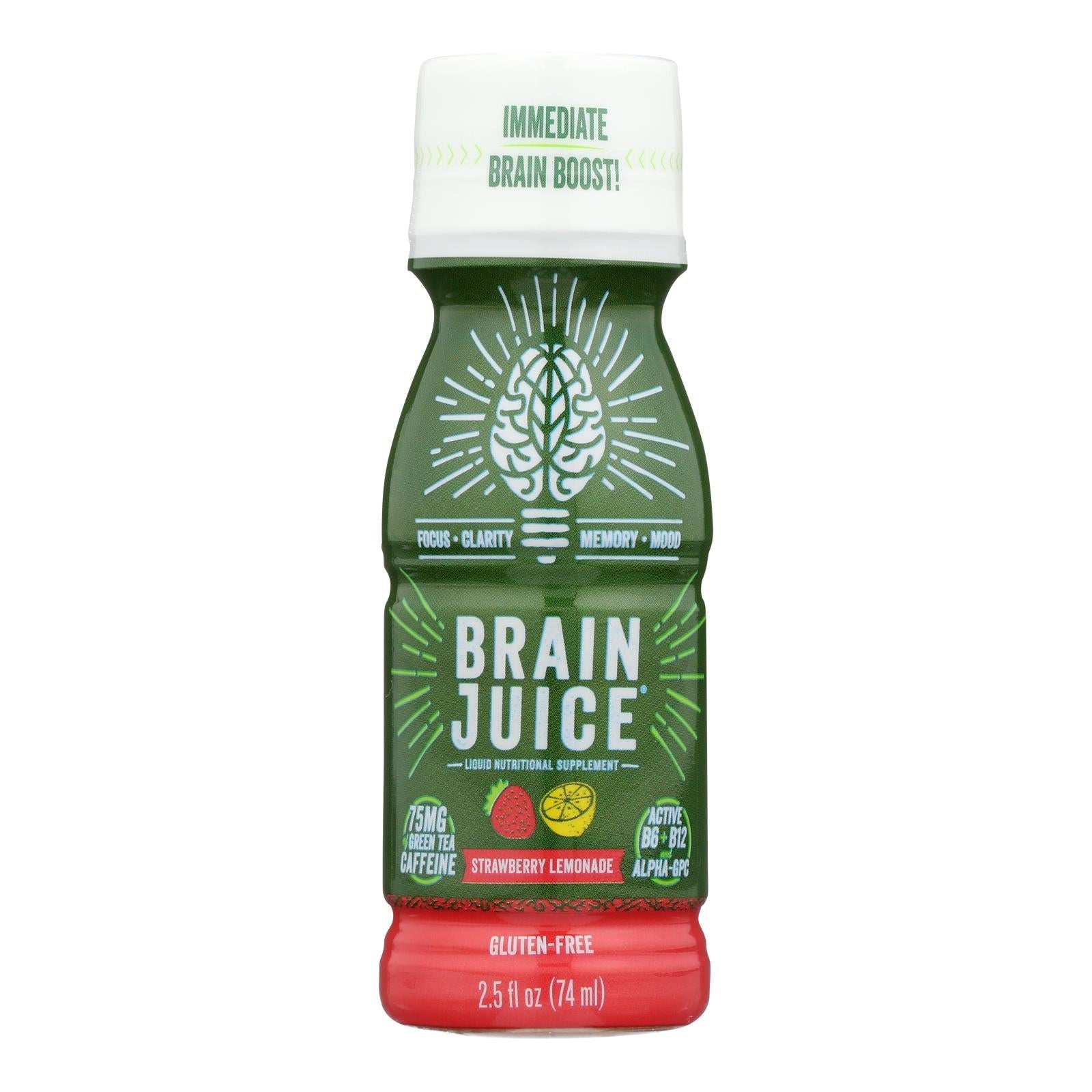 Brain Juice Strawberry Lemonade 12-Pack 2.5 Fl Oz