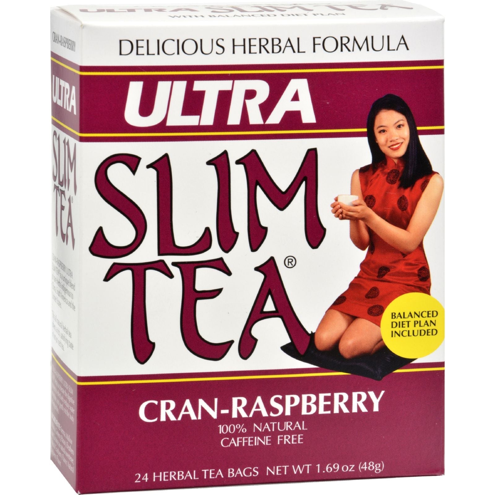 Hobe Labs Ultra Slim Tea Cran-Raspberry - Pack of 24
