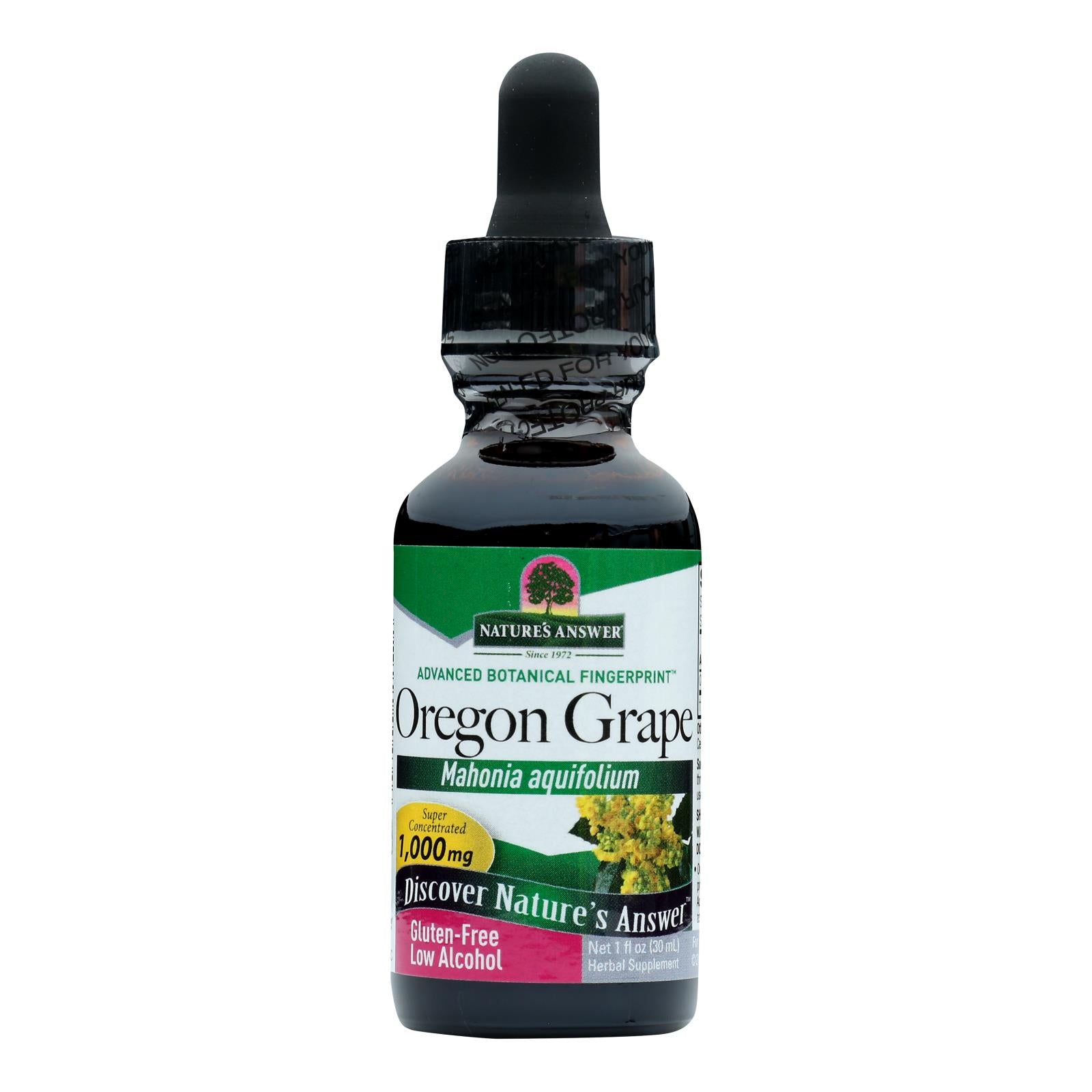 Nature's Answer Oregon Grape Root Liquid Extract Supplement - Immune Support - Detoxification - Antioxidant-Rich - 1 Fl Oz