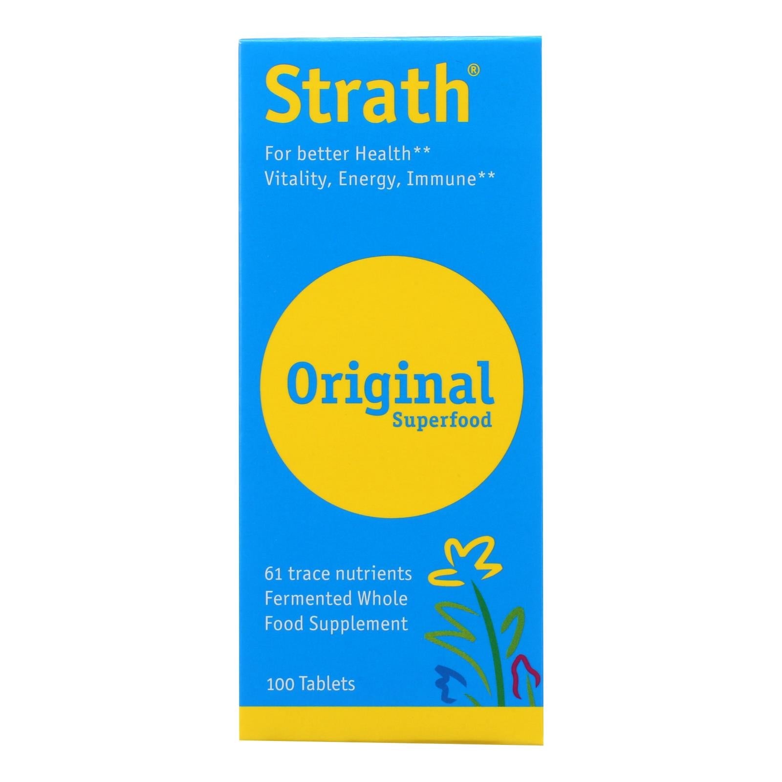Bio-Strath Whole Food Supplement Stress and Fatigue Support Tablets - Pack of 100