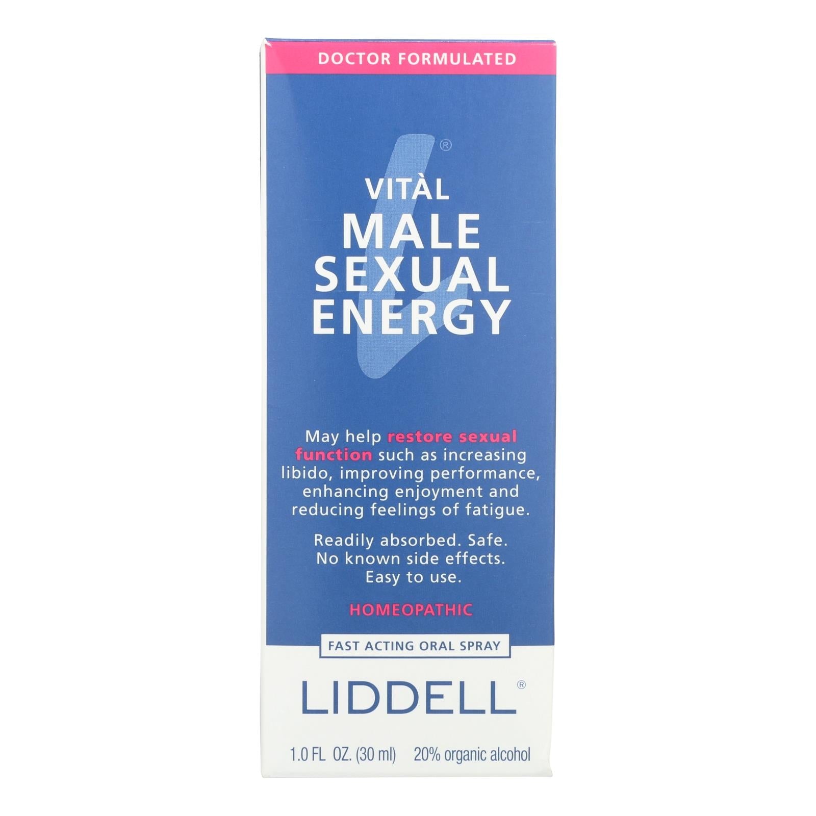 Liddell Homeopathic Energy Formula for Men - 1 Fl Oz.