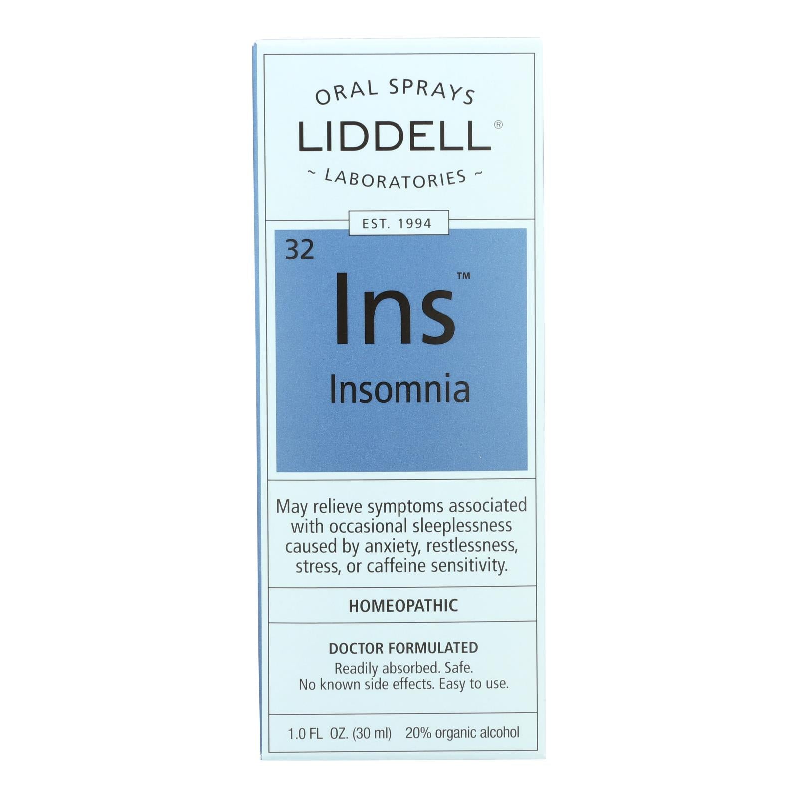 Liddell Homeopathic Insomnia Relief Liquid, 1 Fl Oz