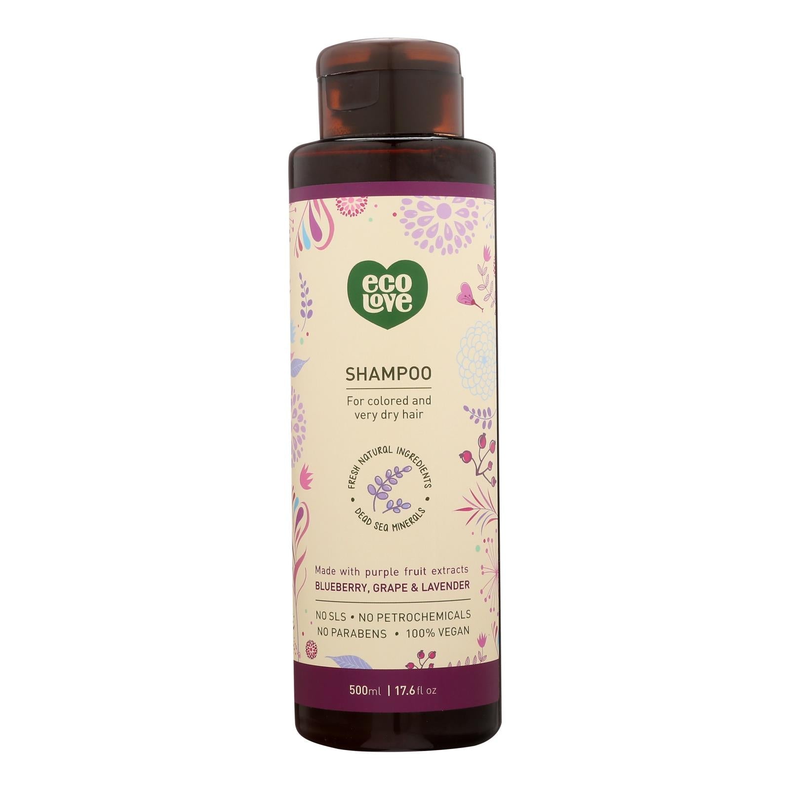 Ecolove Purple Fruit Shampoo for Healthy, Vibrant Colored Hair