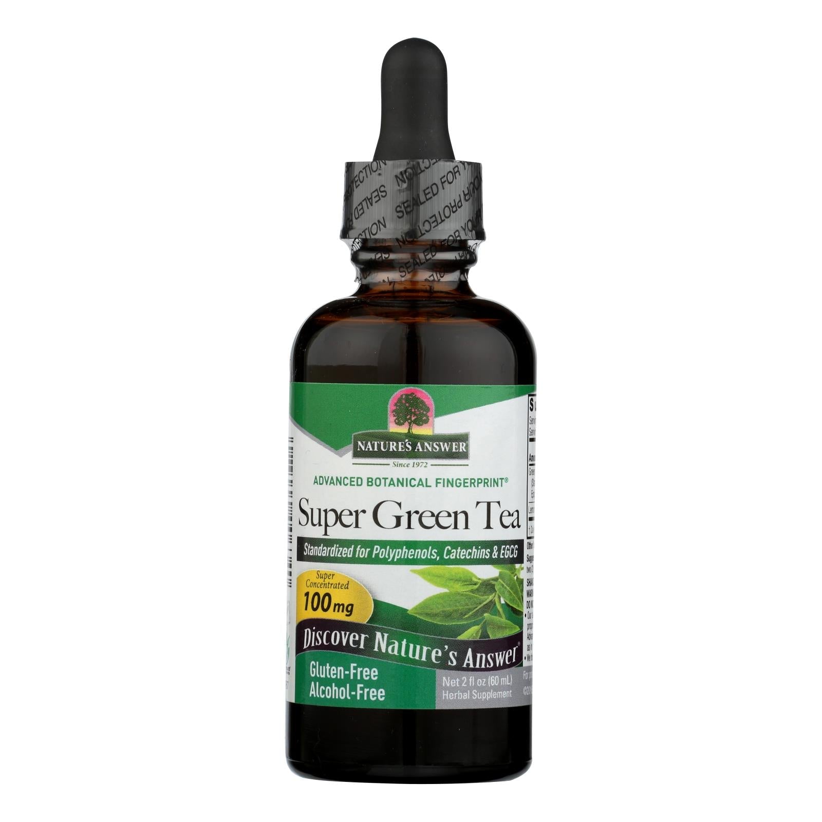 Nature's Answer Super Green Tea Extract, Alcohol and Sugar-Free, 2 Fl Oz