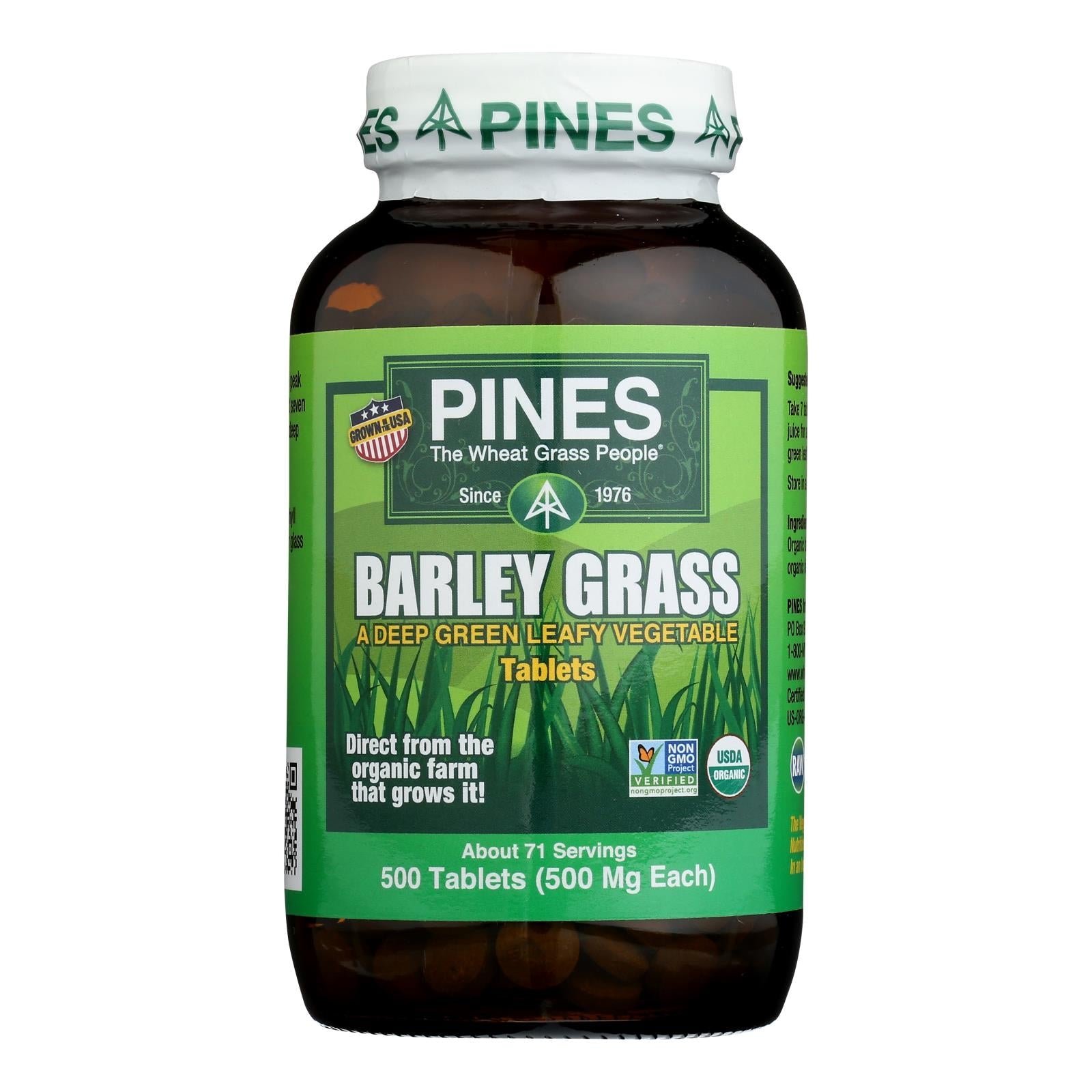 Pines International Barley Grass 500mg Tablets