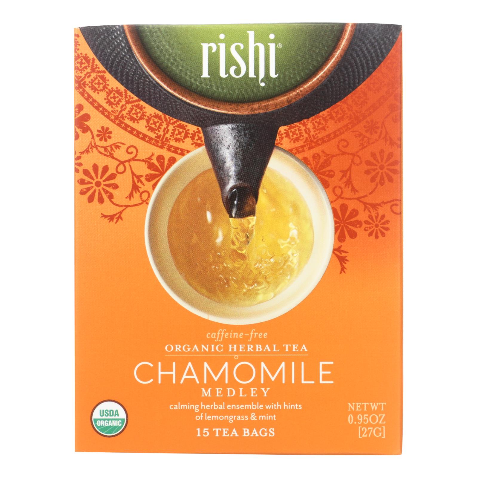 Rishi Herbal Blend: Chamomile Medley, 15-Count Tea Bags