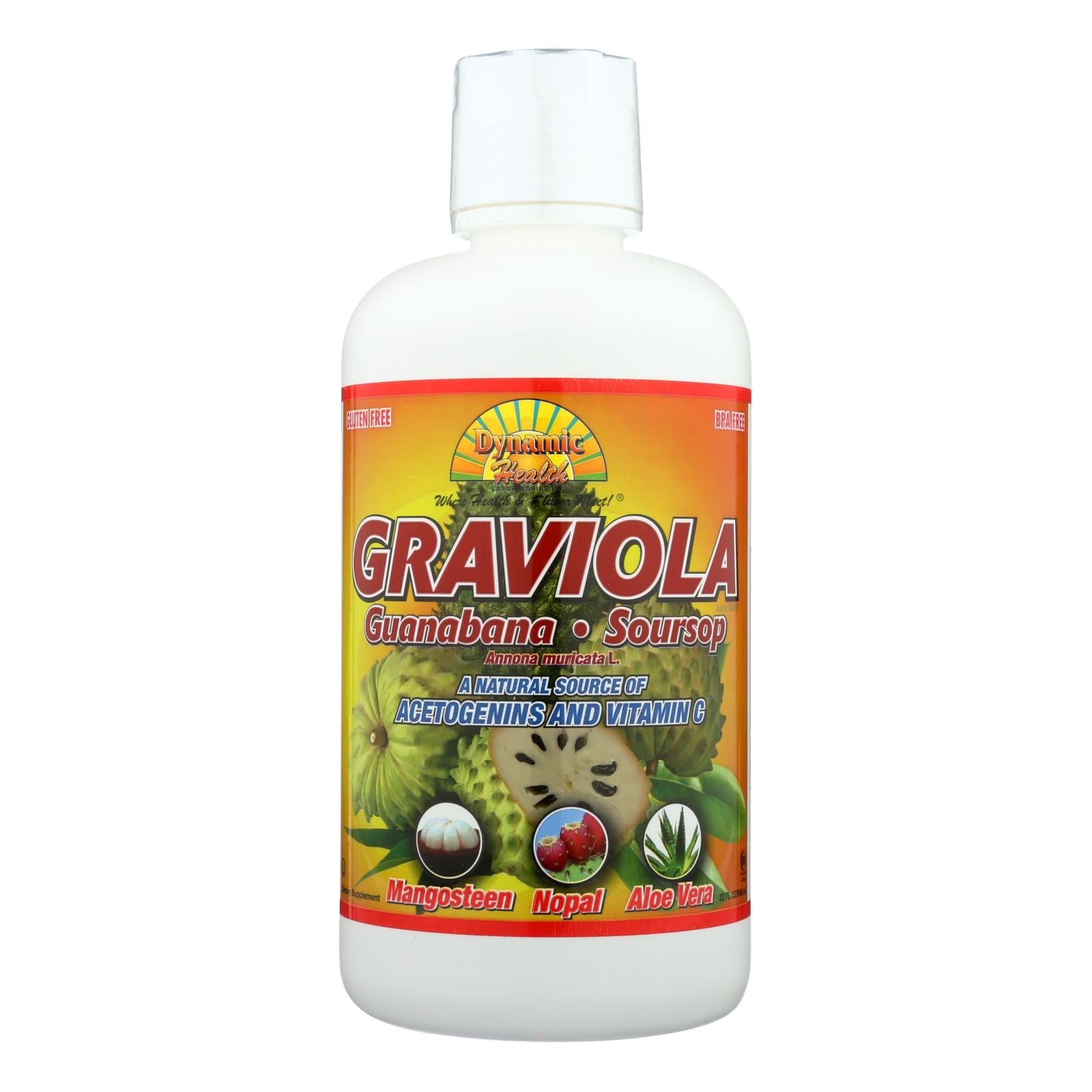 Dynamic Health Graviola Guanabana-Soursop Extract Superfruit Juice Blend (32 Oz.)