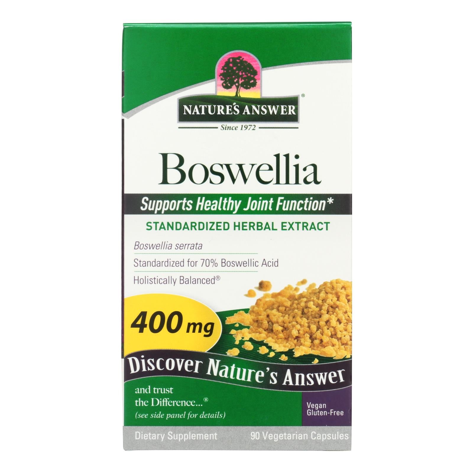 Nature's Answer Boswellia Extract: 90 Vegetarian Capsules for Joint Health