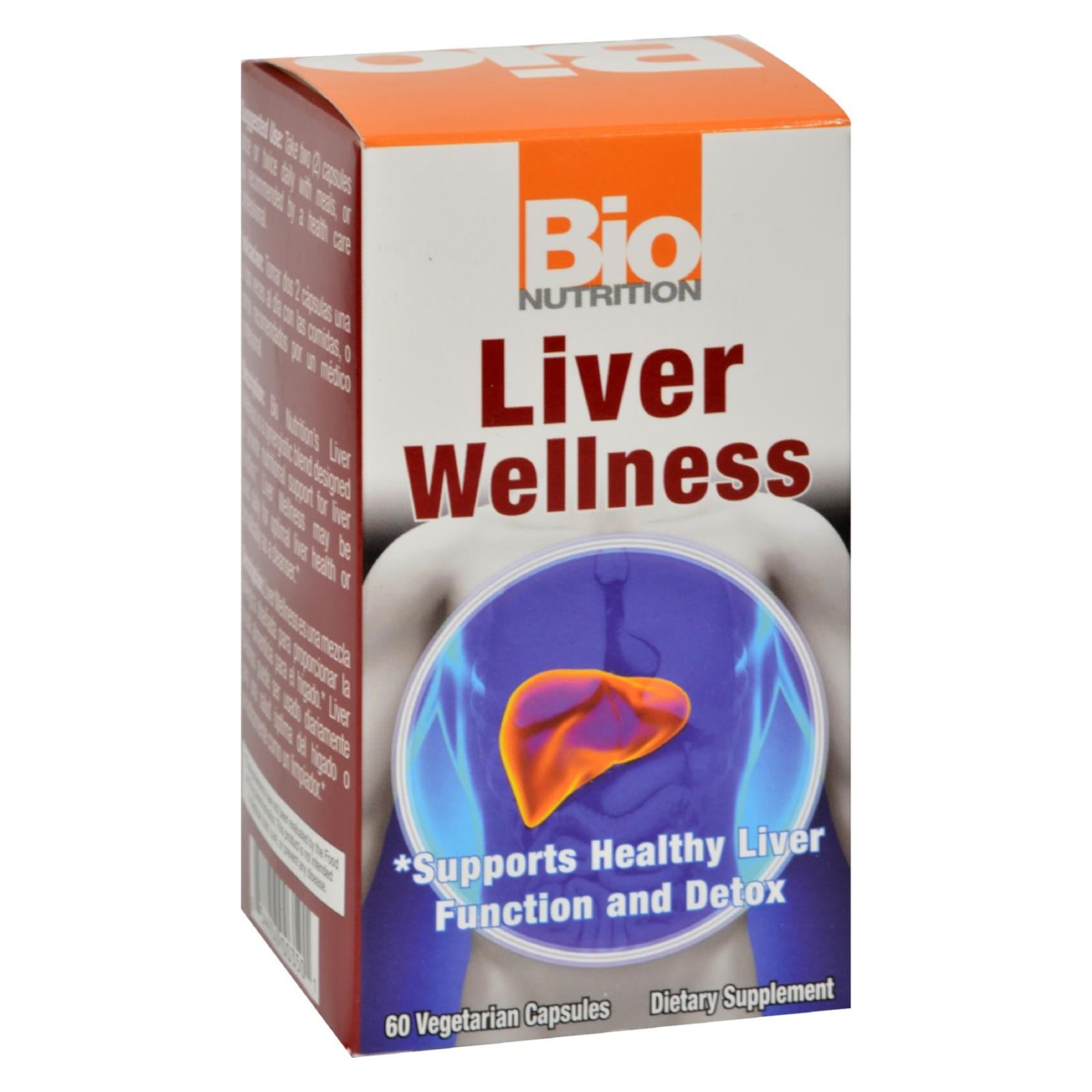 Bio Nutrition Liver Wellness Support Supplement (60 Vegetarian Capsules)