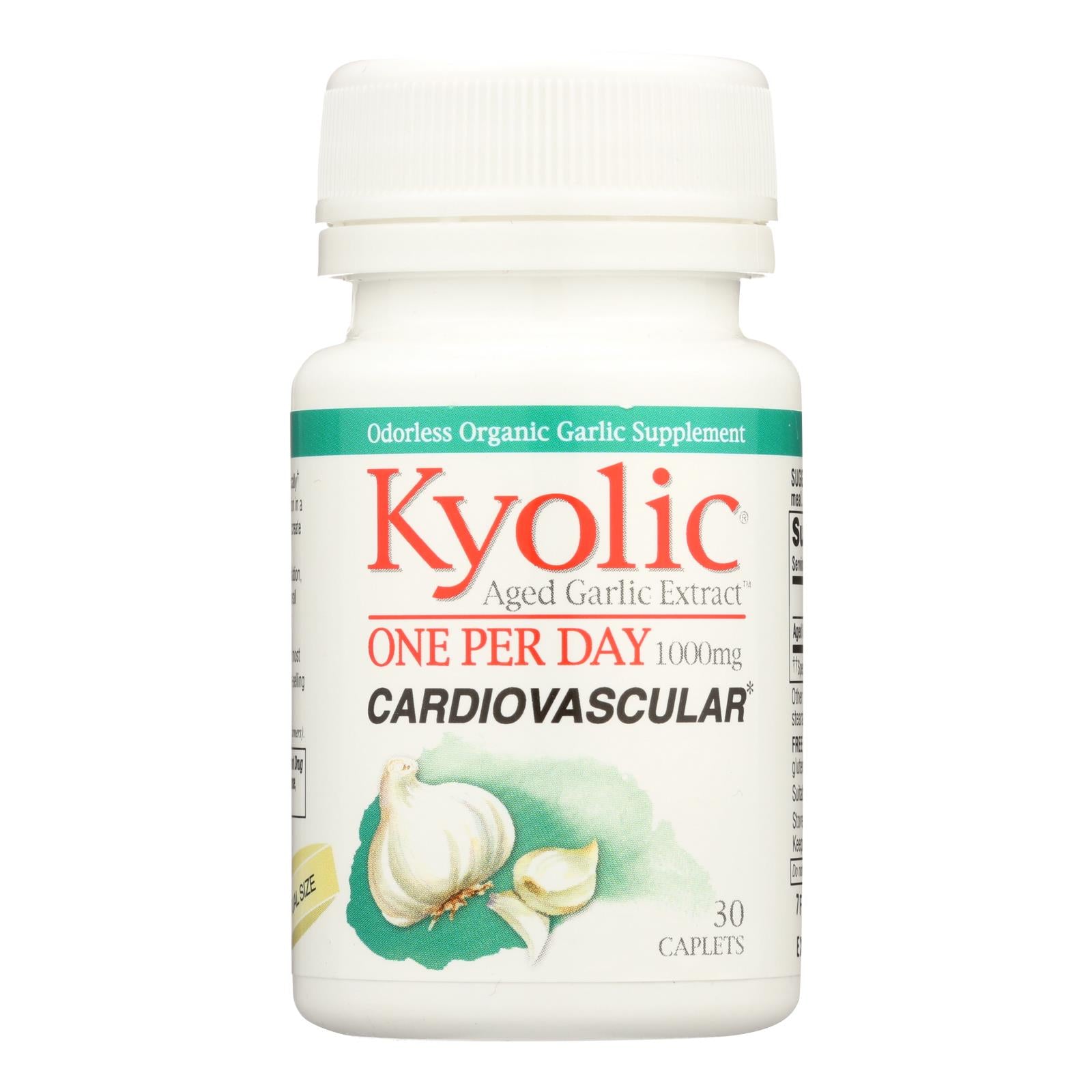 Kyolic Aged Garlic Extract Cardio Health Caplets 30ct 1000mg