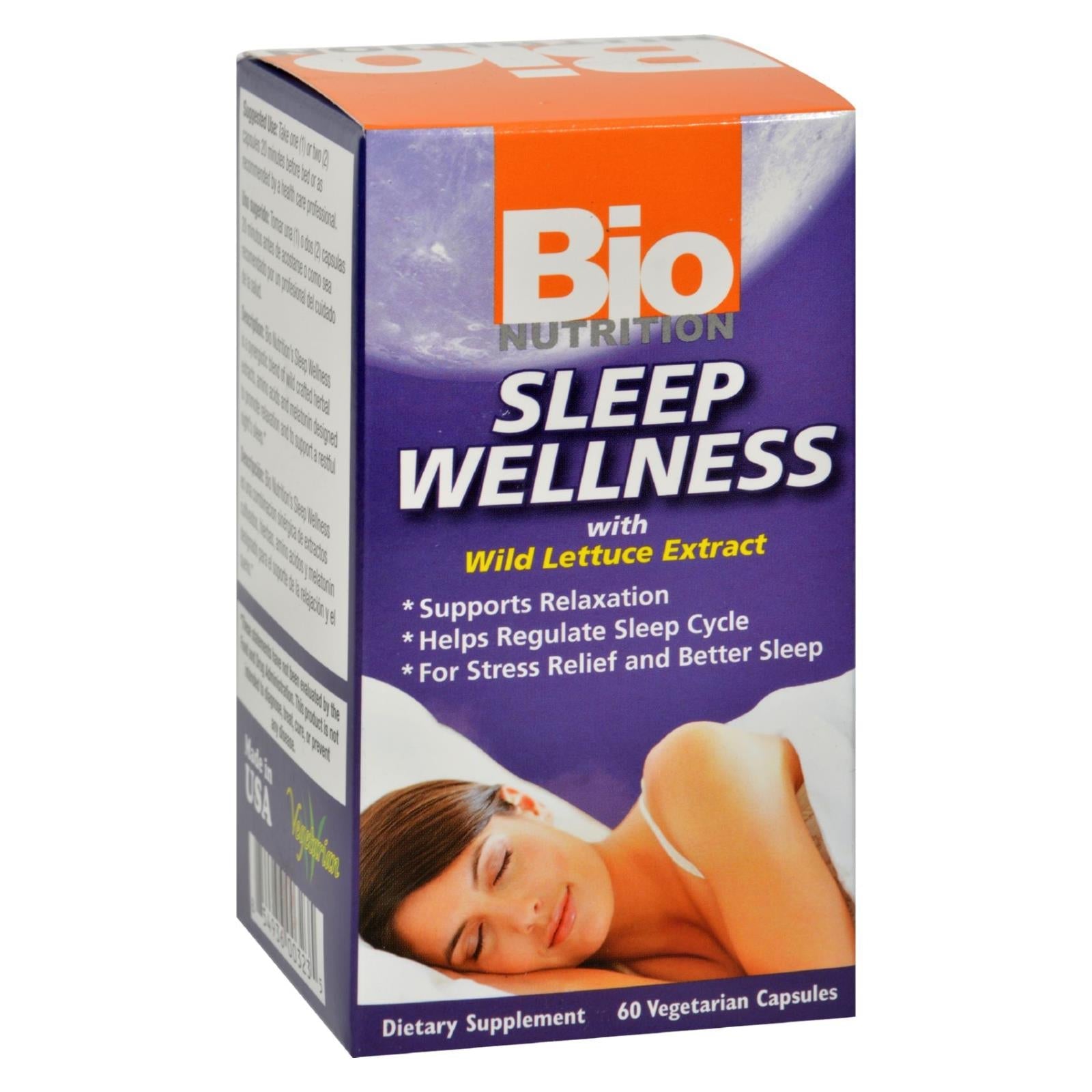 Bio Nutrition Sleep Wellness Support Supplement (60 Capsules)