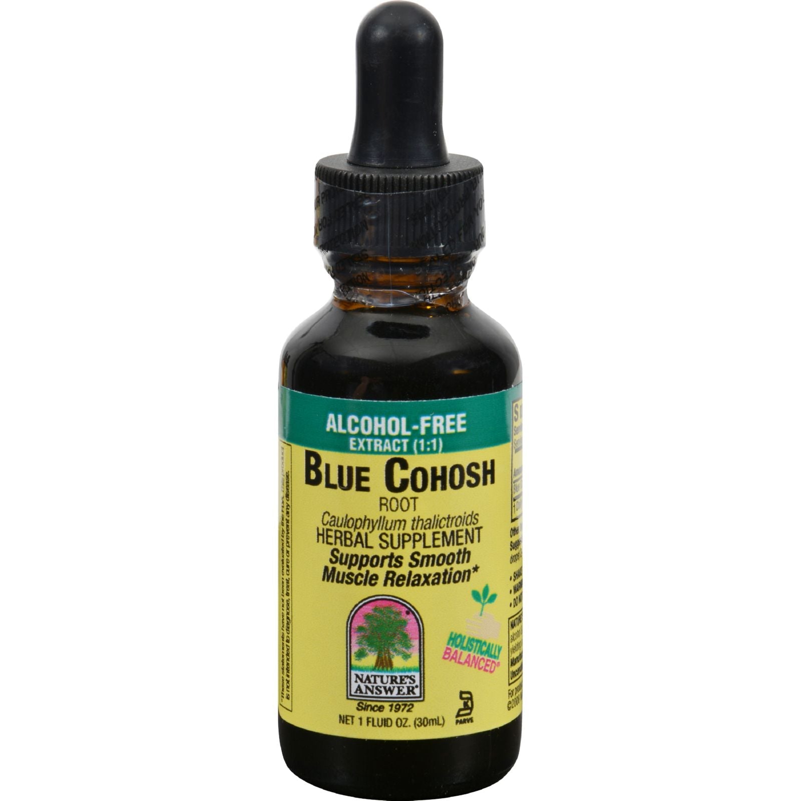Nature's Answer Blue Cohosh Root Alcohol-Free Extract, 1 Fl Oz