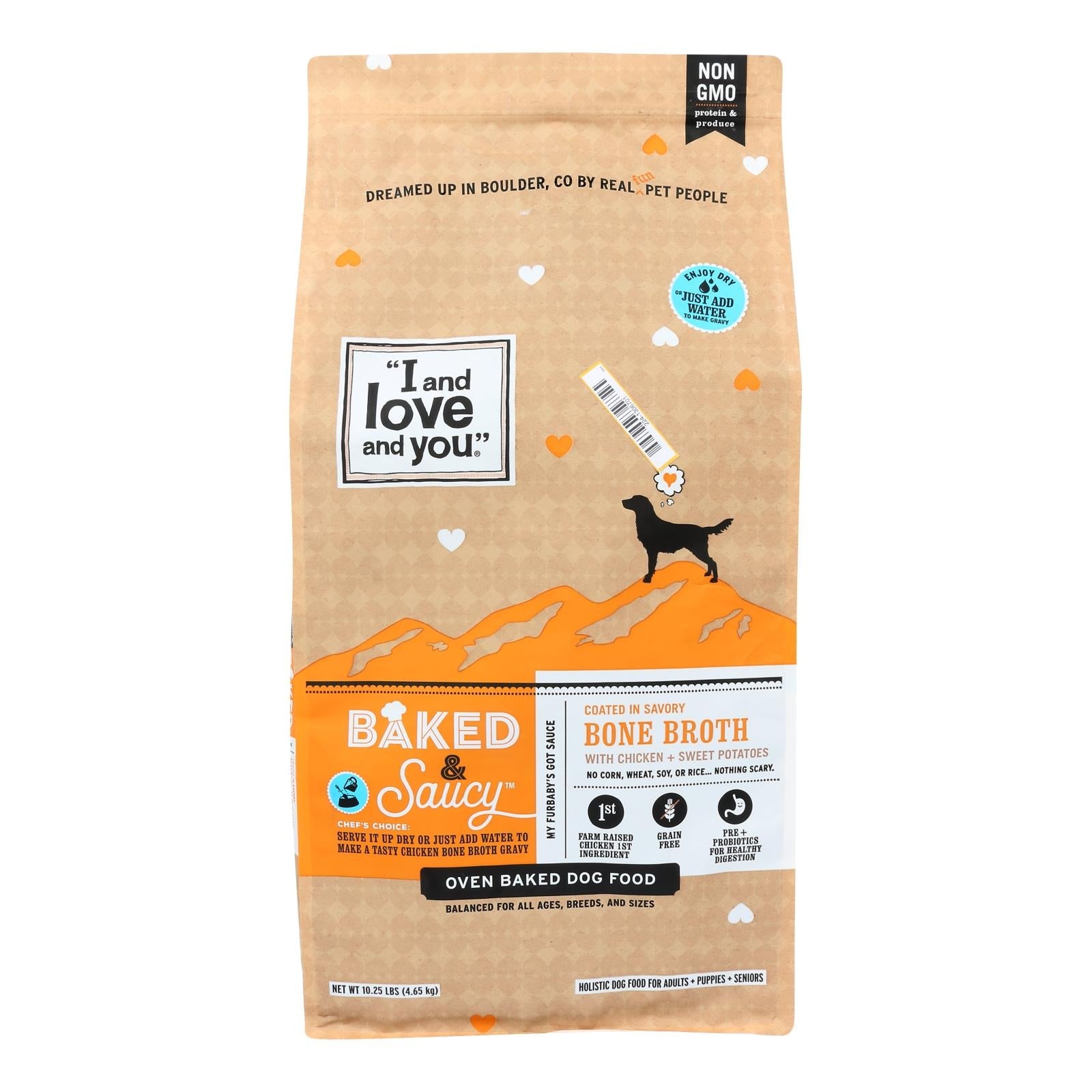 I And Love And You Baked Saucy Chicken Dog Food (10.25 Lb.)