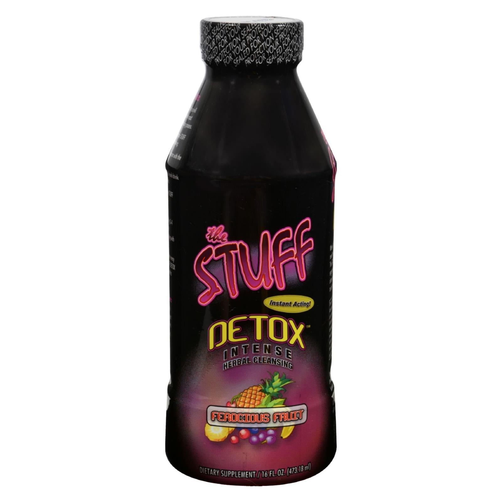 The Stuff Liquid Ferocious Fruit by Detoxify: Fast-Acting Herbal Detox (16 oz)