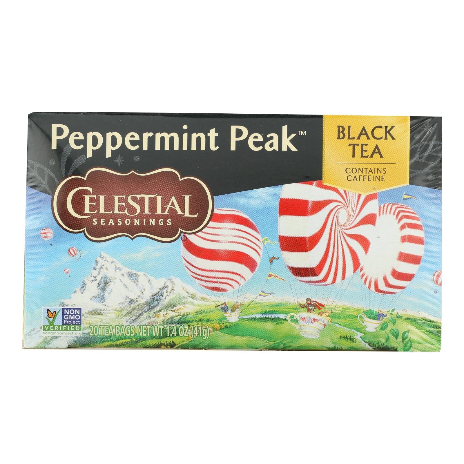 Celestial Seasonings Peppermint Peak Herbal Tea, 20-Count Bags (Pack of 6)