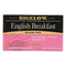 Bigelow English Breakfast Black Tea, Refreshing Start to Your Day (Pack of 6 - 20 Tea Bags)