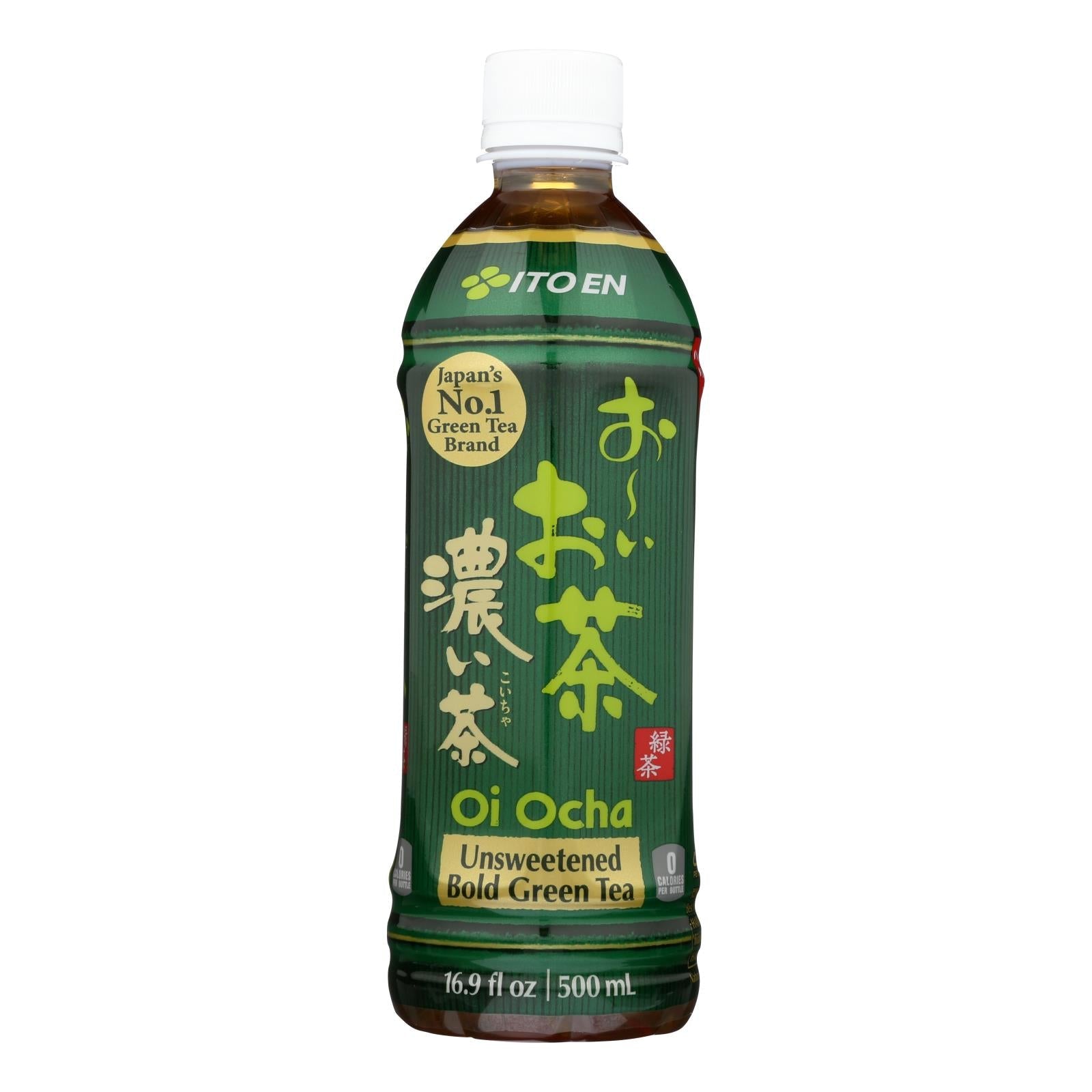 Ito En Oi-Ocha Premium Dark Green Tea, 16.9oz, Pack of 12