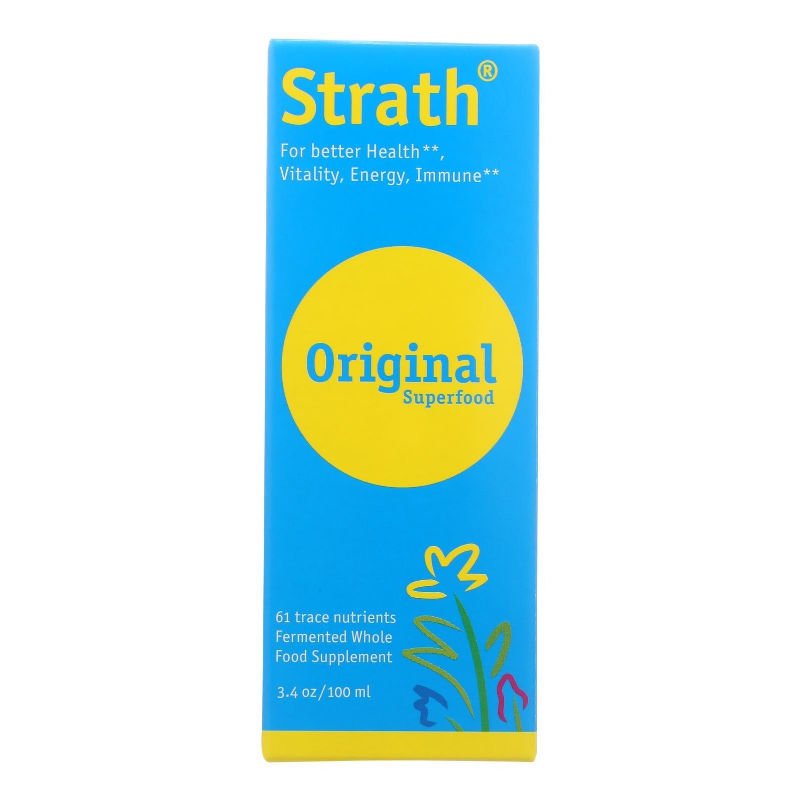 Bio-Strath Whole Food Supplement (Pack of 3.4 Oz) - Enhanced Vitality for Stress & Fatigue
