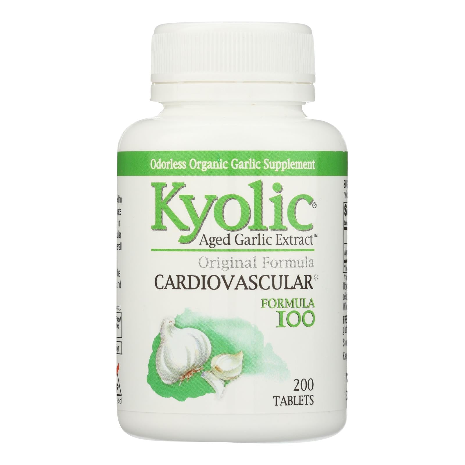 Kyolic Aged Garlic Extract Hi-Po Cardiovascular Original, 100/200 Tablets