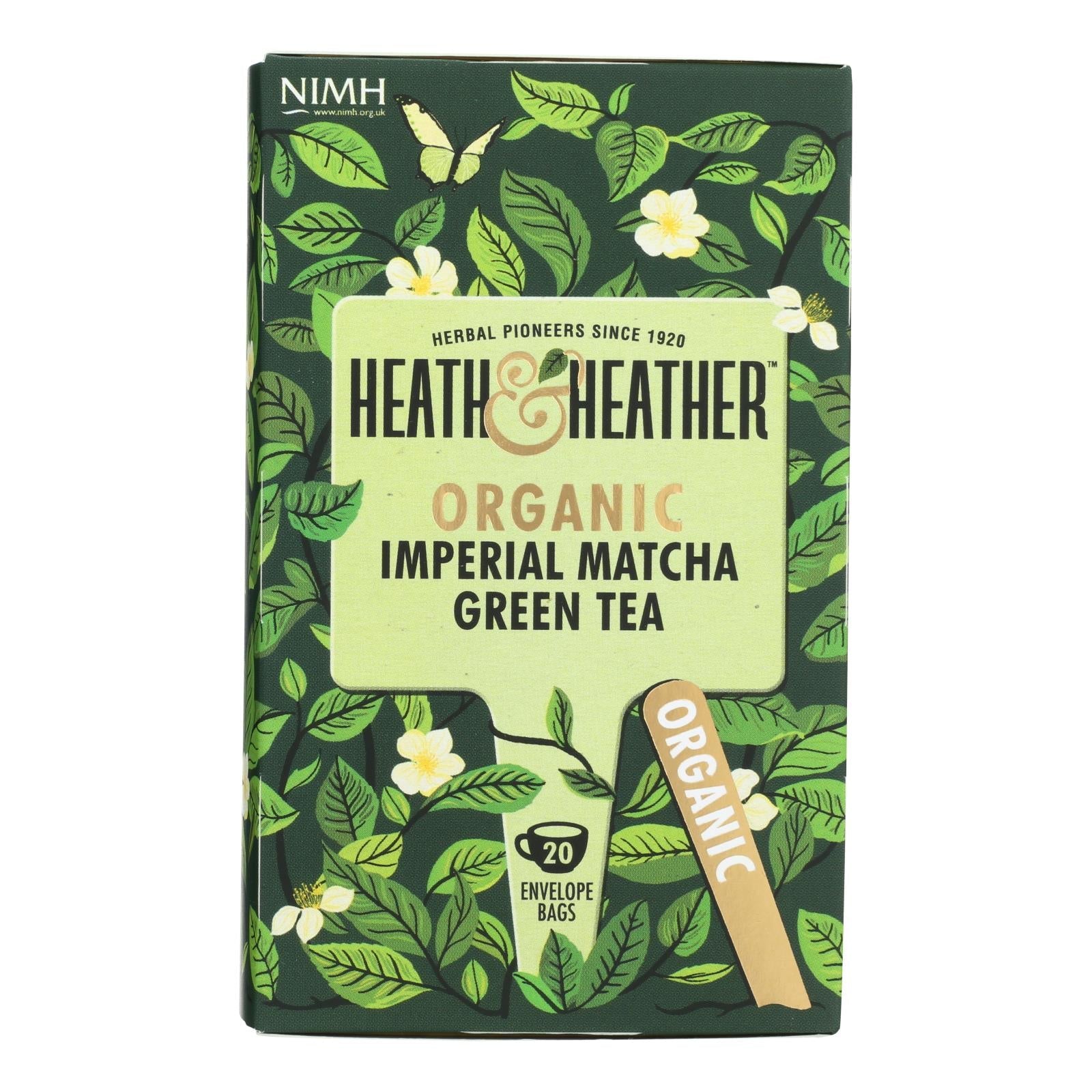 Heath & Heather Imperial Matcha Green Tea (Pack of 6 - 20 Ct.)