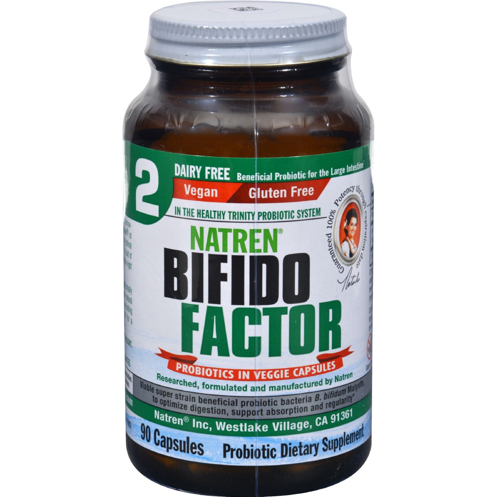 Natren Dairy-Free Bifidus Factor (90 Capsules)
