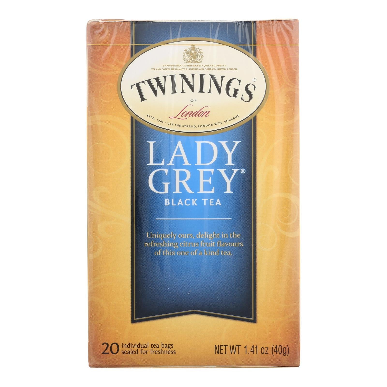Twinings Black Lady Grey Tea (6 - 20-Bag Packs)