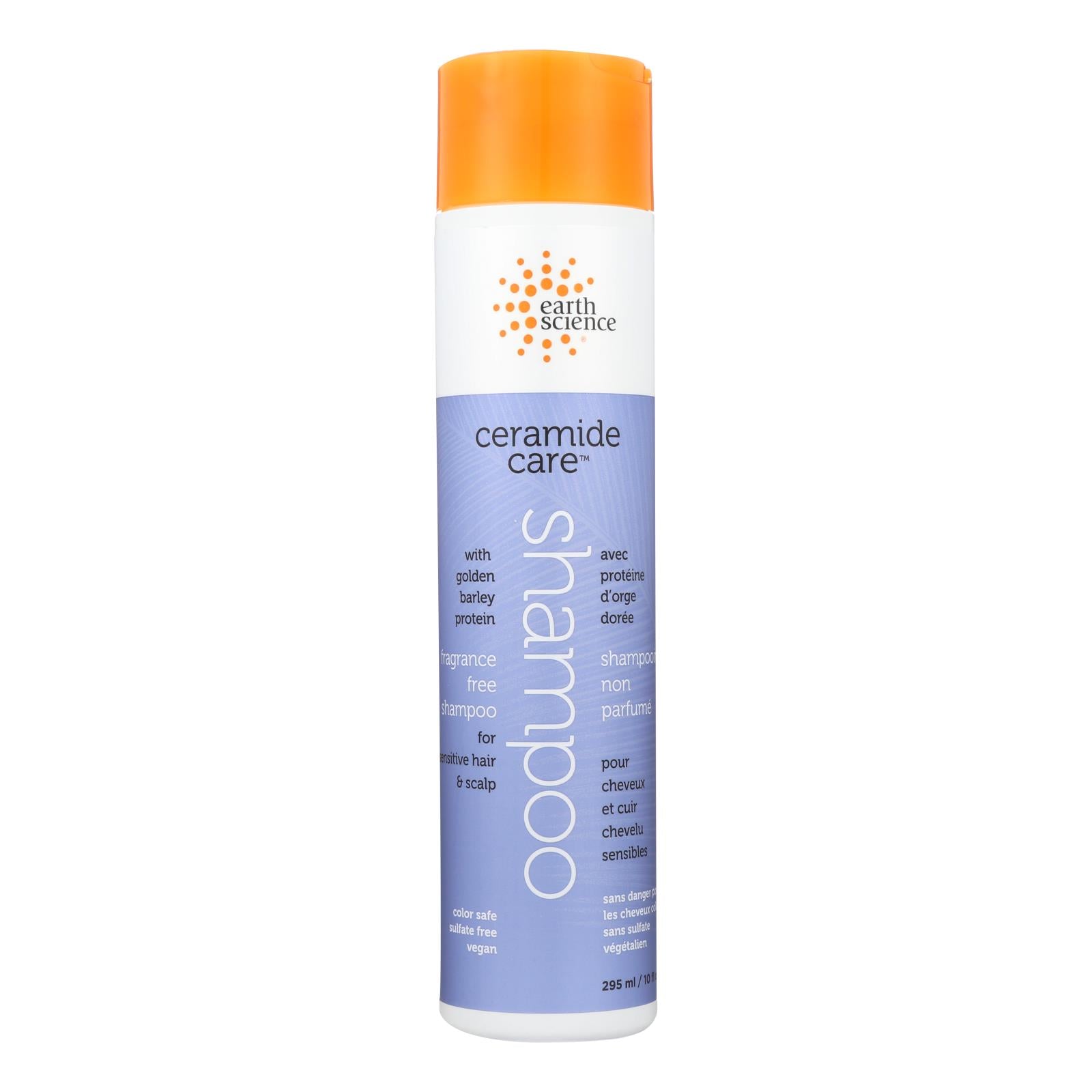 Earth Science Ceramide Care Fragrance-Free Shampoo, 10 Fl Oz