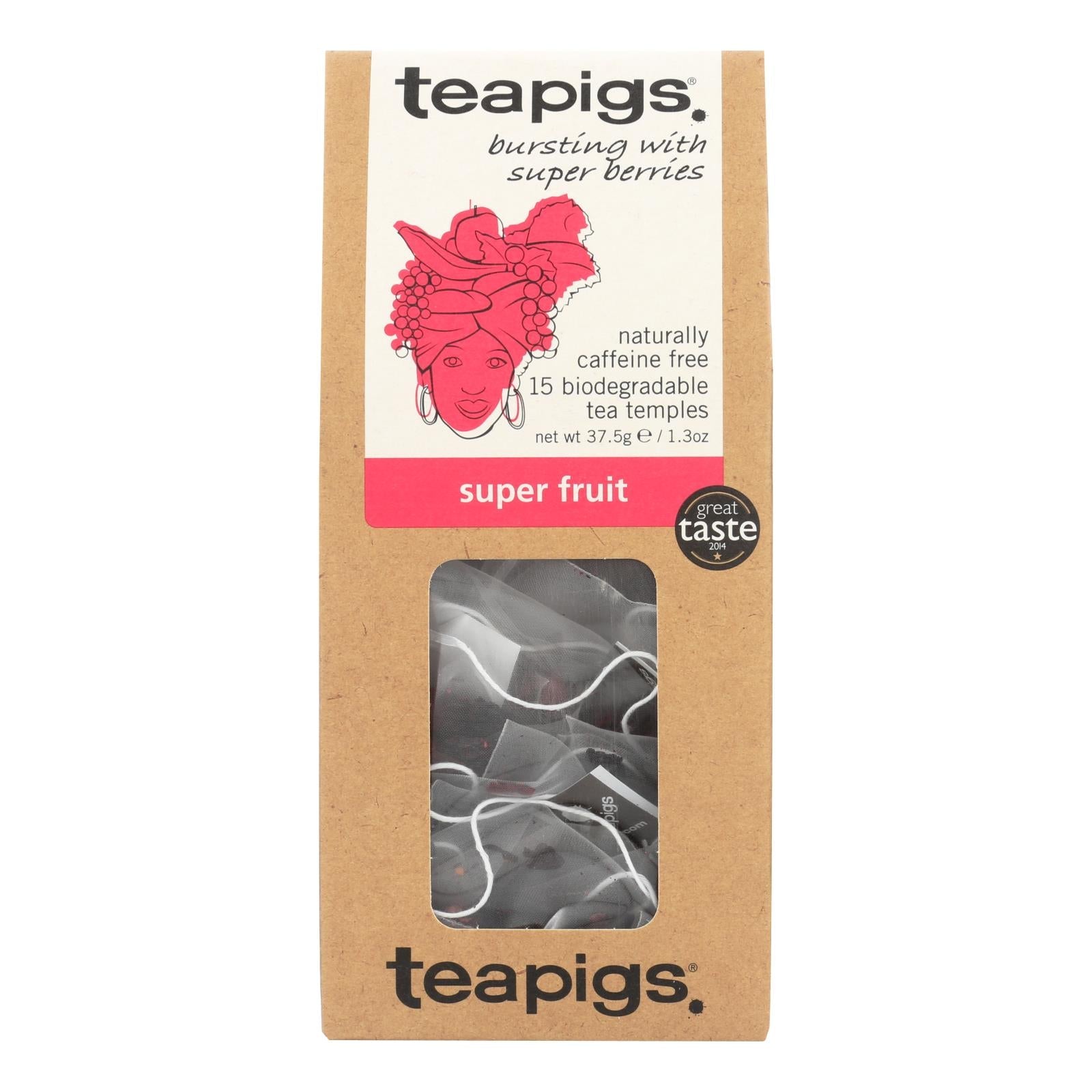 Teapigs Super Fruits Super Berry Burst 90 Teabags (6 boxes of 15)
