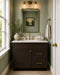 30 Inch Espresso Shaker Single Sink Bathroom Vanity with Drawers on the Right