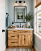 30 Inch Hickory Shaker Single Sink Bathroom Vanity with Drawers on the Left