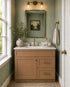 30 Inch Toffee Shaker Single Sink Bathroom Vanity with Drawers on the Right