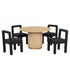 Dining Chairs With Square Open Back (Set of 2)
