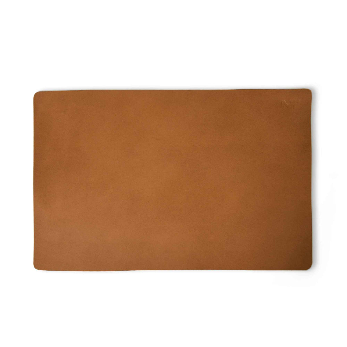 Caramel Luxe Leather Desk Mat + Mouse Pad