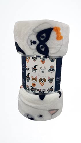 Decor & More Happy Halloween Microplush Throw Blanket (50