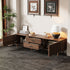 TV Stand For TVs Up To 80", Media Entertainment Center With Ample Storage - Dark Brown