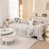 Modern Minimalist Chenille Line Pattern Sofa Cover, Dust and Scratch Resistant Throw Blankets for Couch