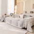 Modern Minimalist Chenille Line Pattern Sofa Cover, Dust and Scratch Resistant Throw Blankets for Couch