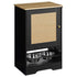 Feeding Station with 1 Storage Cabinet Black