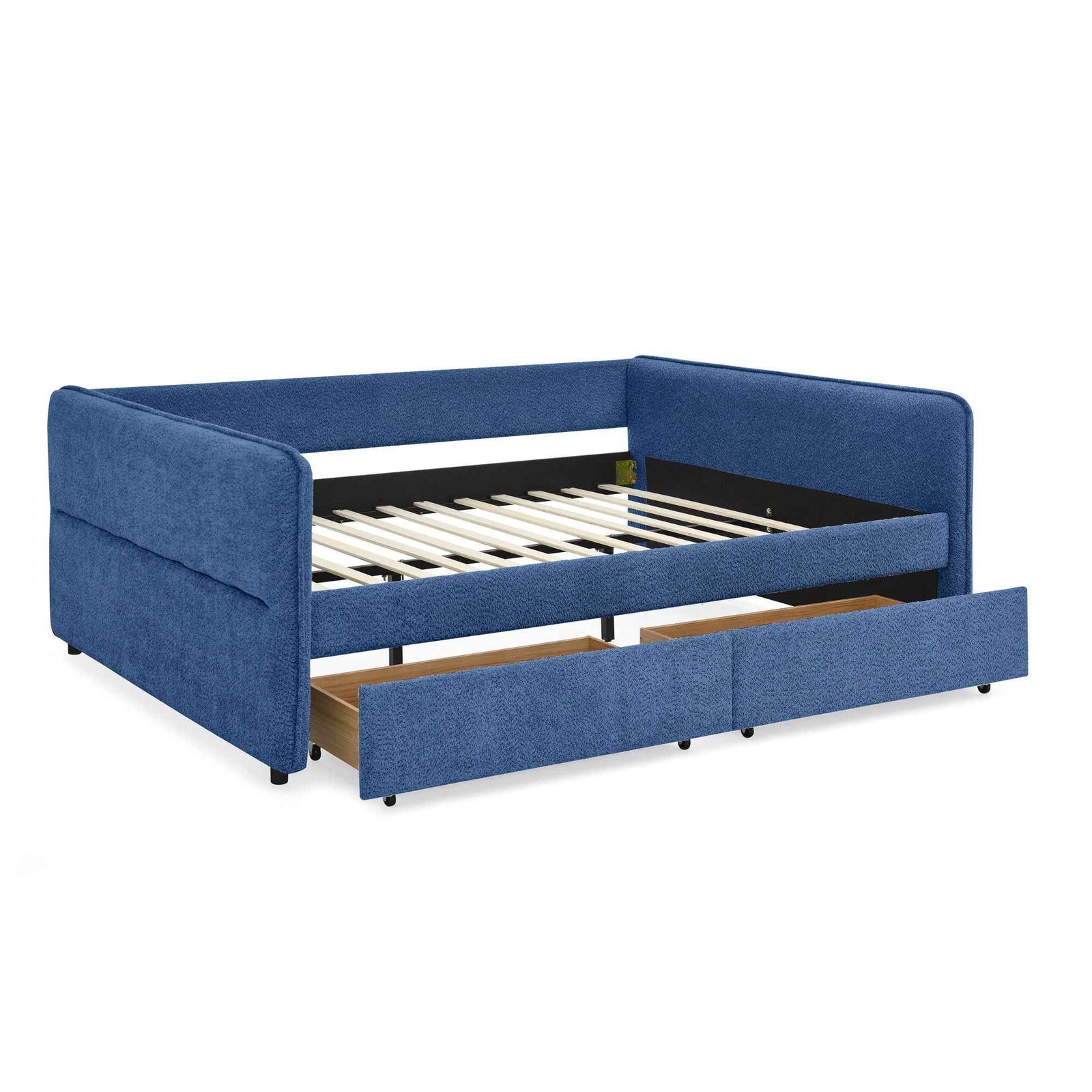 Upholstered Daybed & 2 Drawers