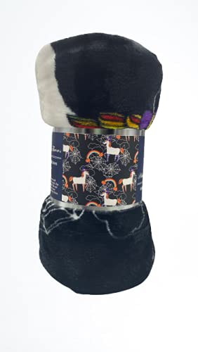 Decor & More Happy Halloween Microplush Throw Blanket (50