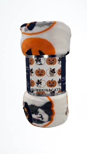 Decor & More Happy Halloween Microplush Throw Blanket (50