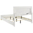 Marceline Wood Eastern King LED Panel Bed White