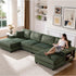 U-Shaped Convertible Sofa, 4 Seater Large Living Room Lounge