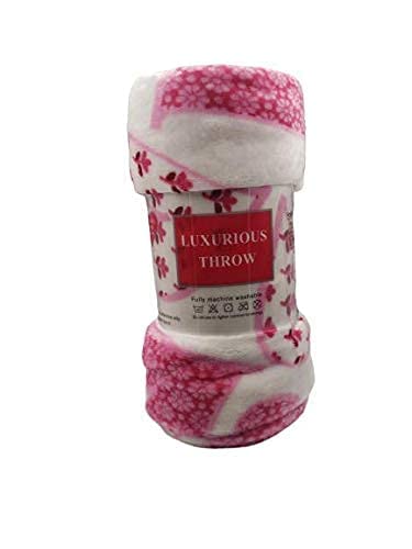 Decor & More Amor Eterno Be Mine Love Collection Valentine's Day Heart Ultra Plush Throw Blanket (50