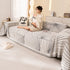 Modern Minimalist Chenille Line Pattern Sofa Cover, Dust and Scratch Resistant Throw Blankets for Couch
