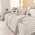 Modern Minimalist Chenille Line Pattern Sofa Cover, Dust and Scratch Resistant Throw Blankets for Couch