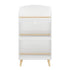 Bookshelf 3 Tier Book Organizer With Toy Storage - White