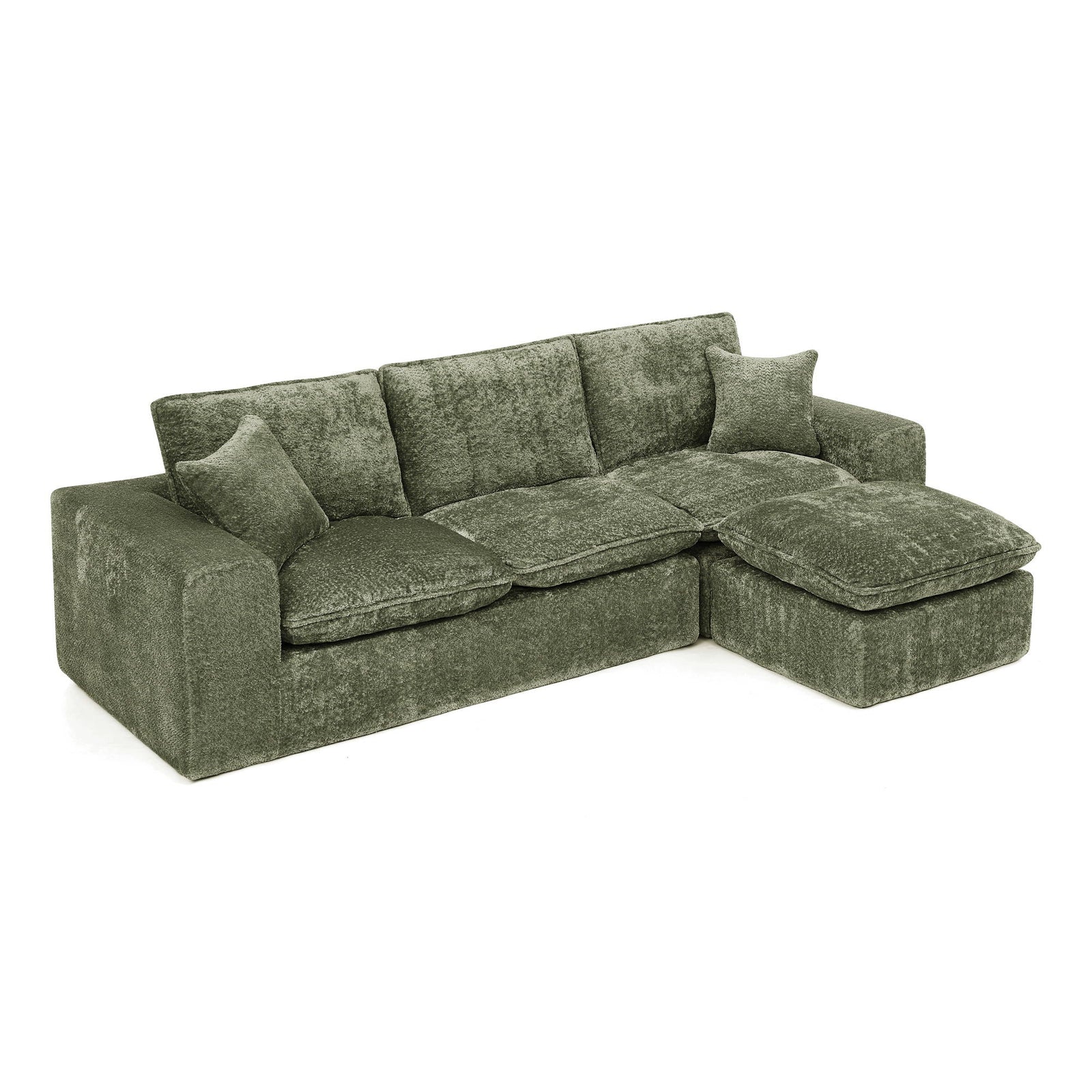 Sectional Sofa With Moveable Ottoman