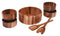 Large Salad Bowl with Servers and 4 Individuals - 327B7