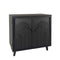 2 Door Accent Cabinet Storage Cabinet With Adjustable Shelf - Black